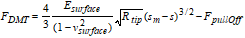 DMT Indentation Model