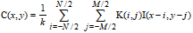 Filter Convolution Formula