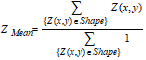 Shape Z Mean