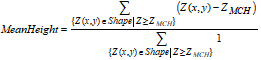 Shape Mean Height